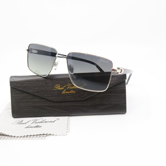 Paul Vosheront PV 632S C2 23KGP Silver/Grey Gradient, Rimless, New Sunglasses. - Picture 1 of 10